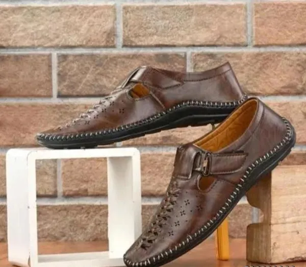HATTOUN_Men_Flats_Brown