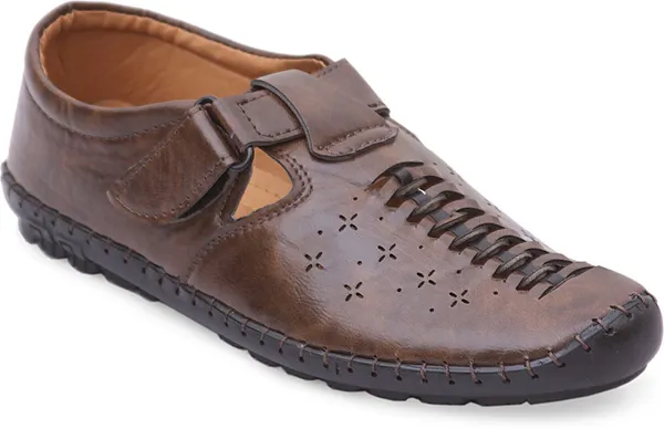 HATTOUN_Men_Flats_Brown