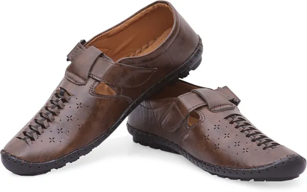 HATTOUN_Men_Flats_Brown
