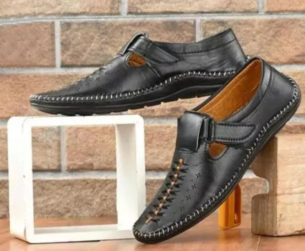 HATTOUN_Men_Flats_Black