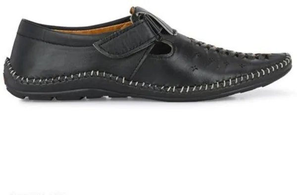 HATTOUN_Men_Flats_Black