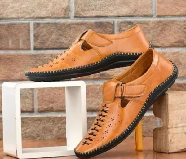 HATTOUN_Men_Flats_Tan