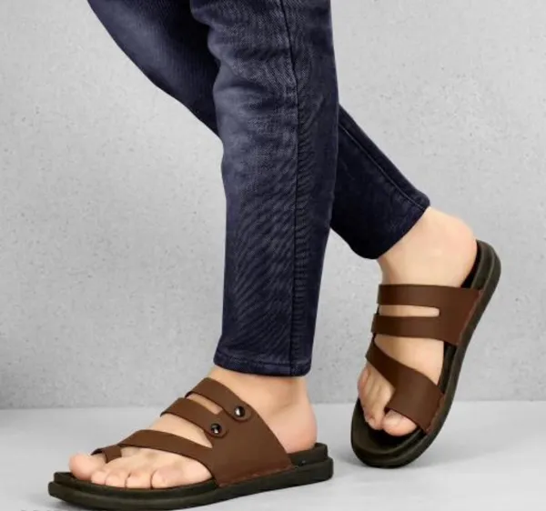 HATTOUN_Men_Flats_Brown