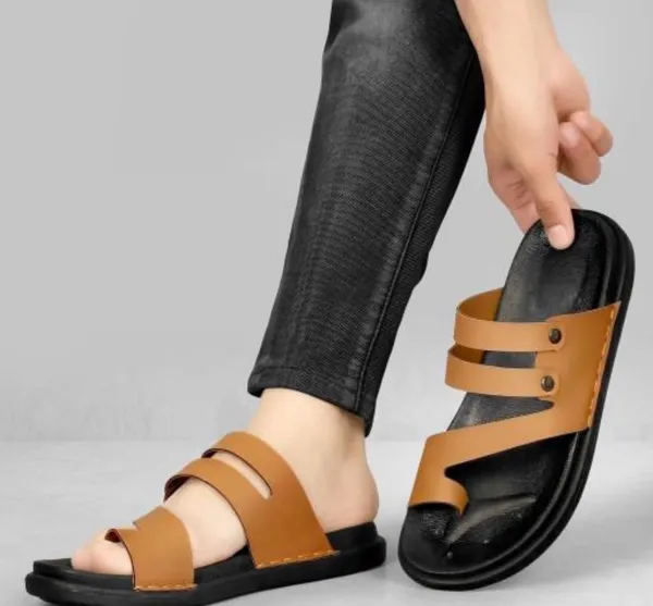 HATTOUN_Men_Flats_Tan