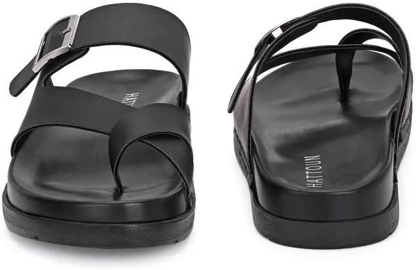 HATTOUN_Men_Flats_(Black_,_10)
