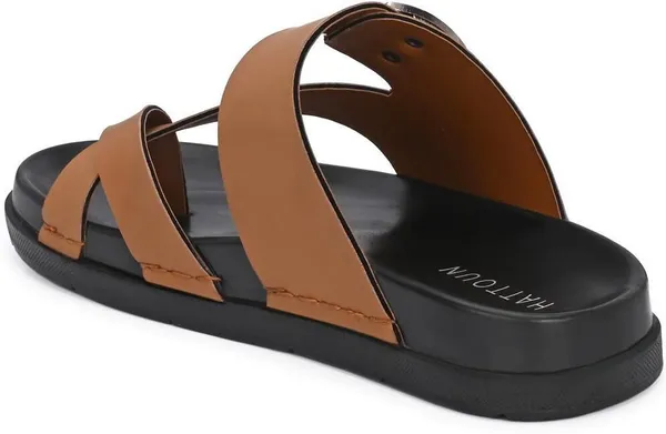 HATTOUN_Men_Flats_(Tan_,_8)