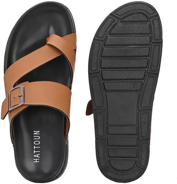 HATTOUN_Men_Flats_(Tan_,_8)