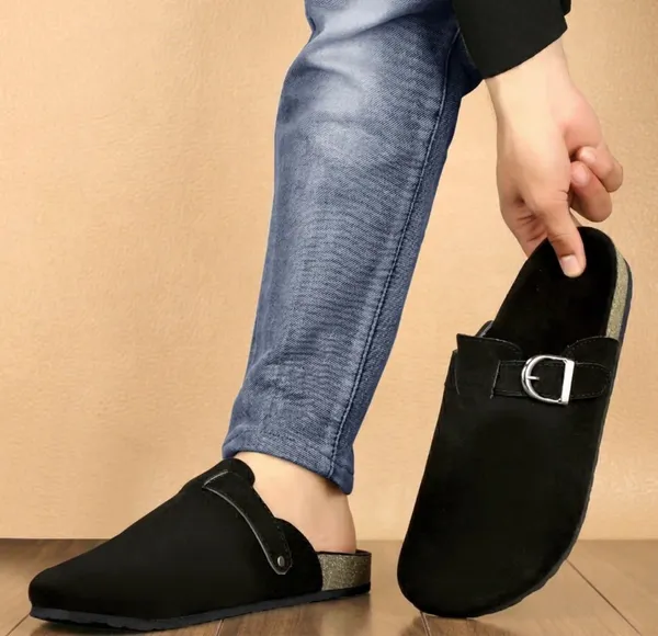 HATTOUN_Men_Flats_Black