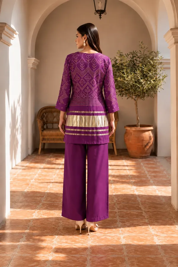 Purple_Gajji_Silk_Printed_Co_Ord_Set_For_Women