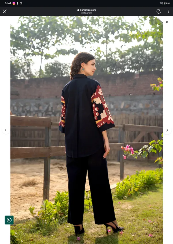 Black_Printed_Relaxed_Fit_Top_And_Pants_Set_For_Women