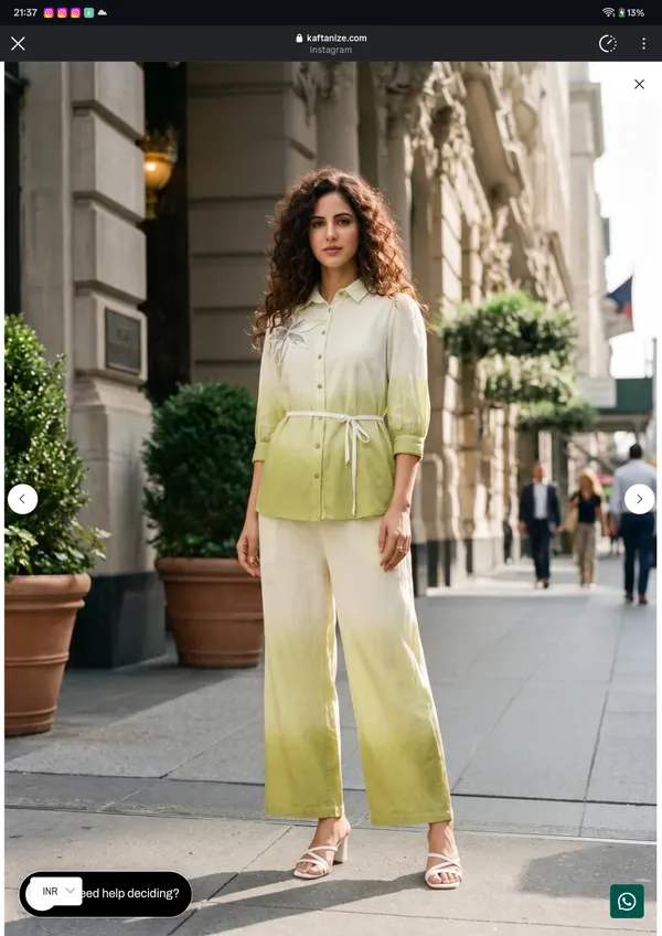 Green_Gradient_Relaxed_Fit_Co-Ord_Set_For_Women