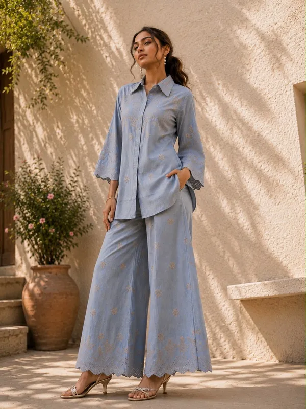Blue_Embroidered_Relaxed_Fit_Co_Ord_Set_for_Women