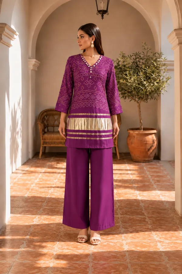 Purple_Gajji_Silk_Printed_Co_Ord_Set_For_Women