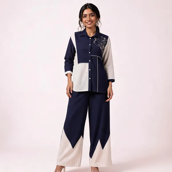 Navy_Blue_Contrast_Panel_Co_Ord_Set_for_Women