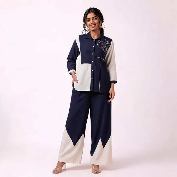Navy_Blue_Contrast_Panel_Co_Ord_Set_for_Women