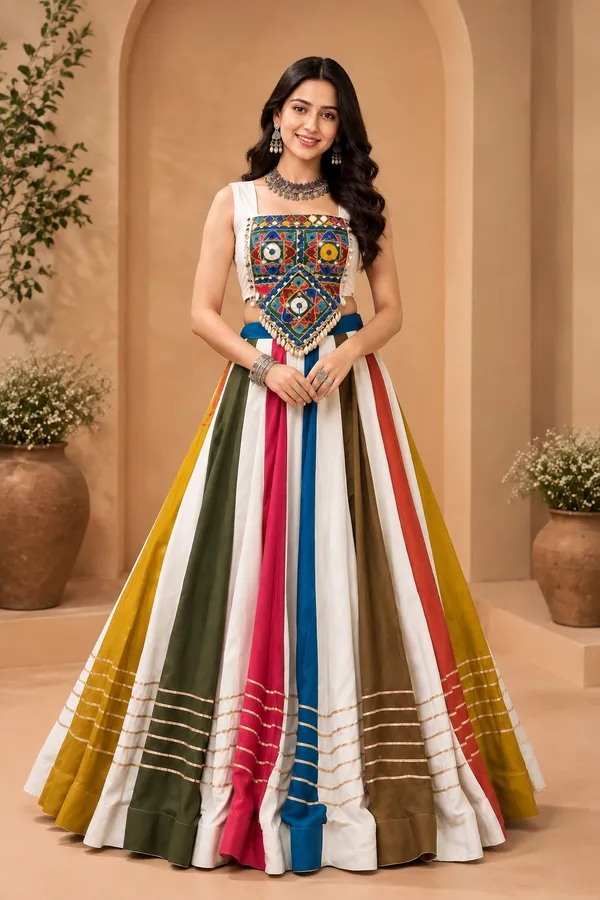 Multicolor_Embroidered_Lehenga_Choli_Set_For_Women