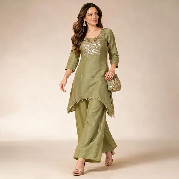 Green_Chinon_Co-Ord_Set_For_Women