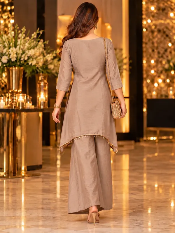 Champagne_Gold_Chinon_Co-Ord_Set_For_Women