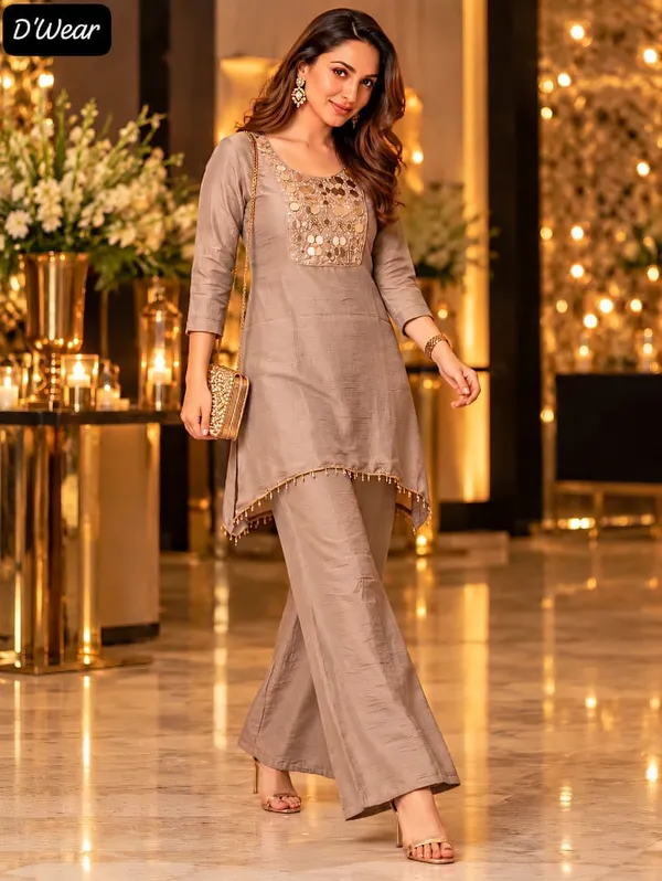Champagne_Gold_Chinon_Co-Ord_Set_For_Women