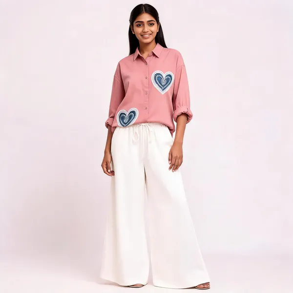 Pink_Shirt_And_White_Palazzo_Co_Ord_Set_For_Women