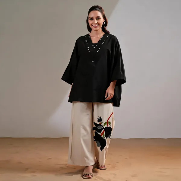 Black_Embellished_Kaftan_Style_Kurta_Set_for_Women