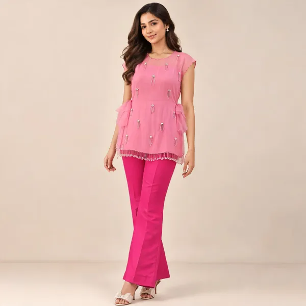 Pink_Embellished_Peplum_Kurta_Set_for_Women