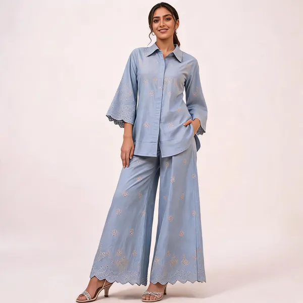 Blue_Embroidered_Relaxed_Fit_Co_Ord_Set_for_Women
