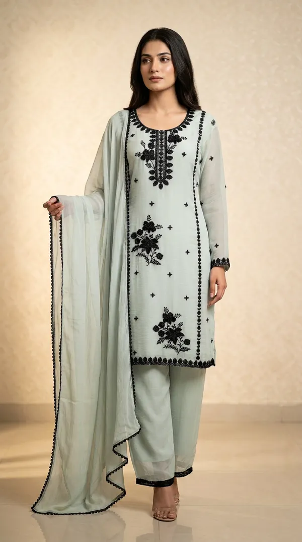 Sea_Green_Chiffon_Handwork_Embroidered_Suit_Set_For_Women