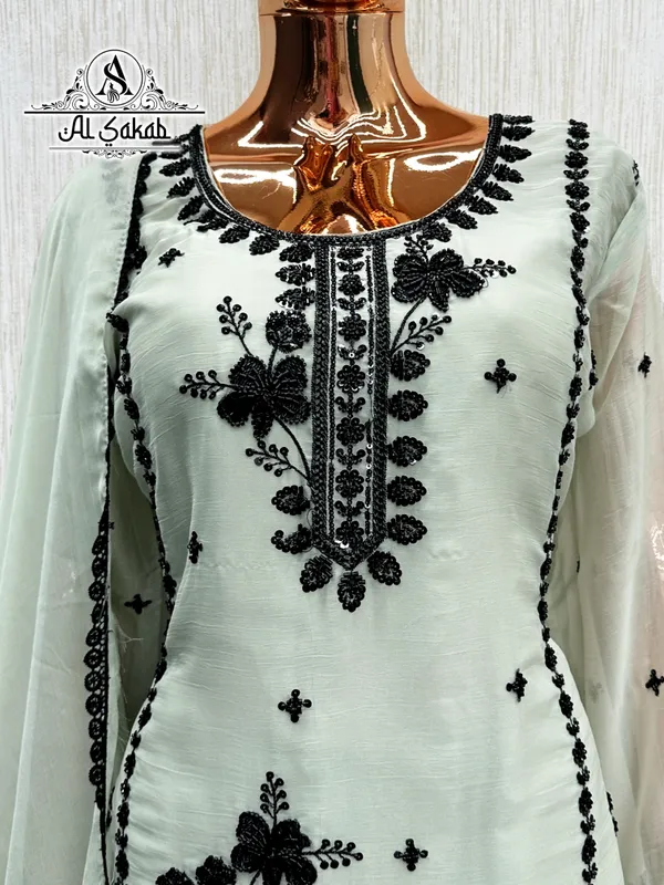 Sea_Green_Chiffon_Handwork_Embroidered_Suit_Set_For_Women