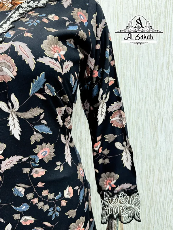 Black_Rayon_Foil_Print_Embroidered_Cutwork_Suit_Set_For_Women
