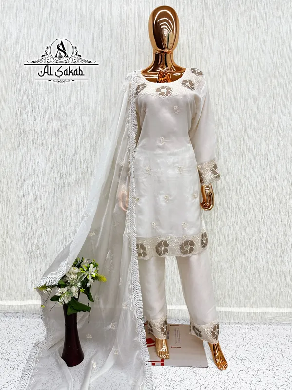 Off-White_Cotton_Embroidered_Laser_Cutwork_Suit_Set_For_Women