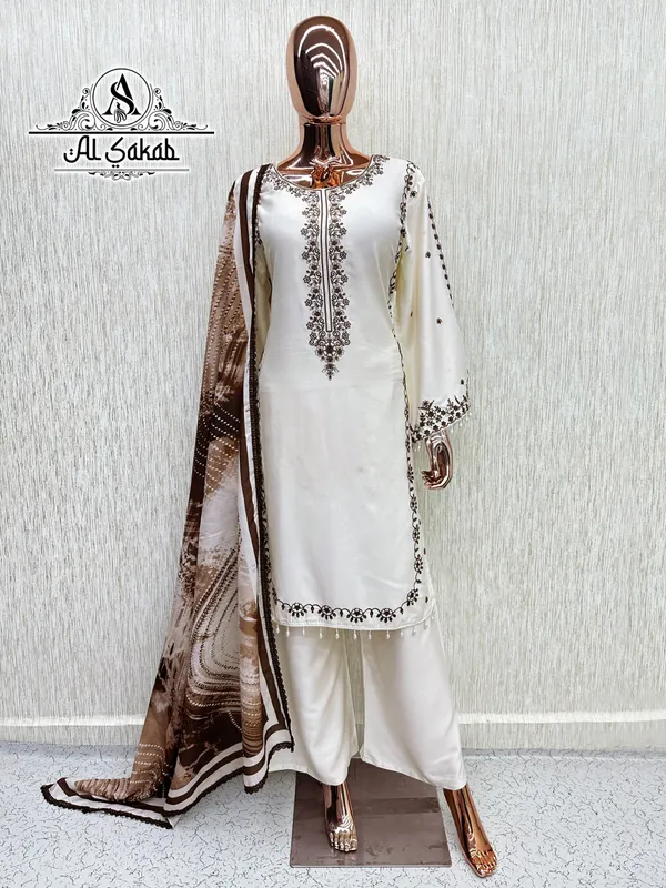 Off-White_Rayon_Satin_Embroidered_Suit_Set_For_Women