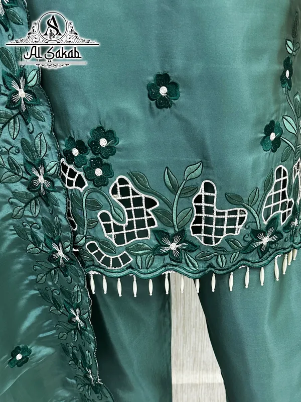 Green_Cotton_Embroidered_Cutwork_Suit_Set_For_Women
