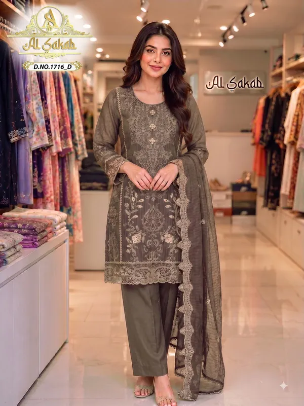 Brown_Organza_Embroidered_Cutwork_Suit_Set_For_Women