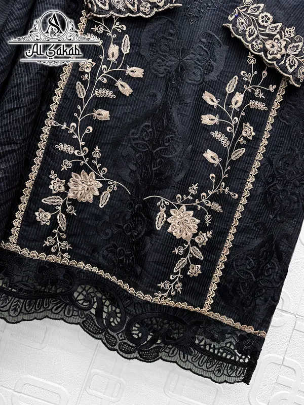 Black_Organza_Embroidered_Cutwork_Suit_Set_For_Women