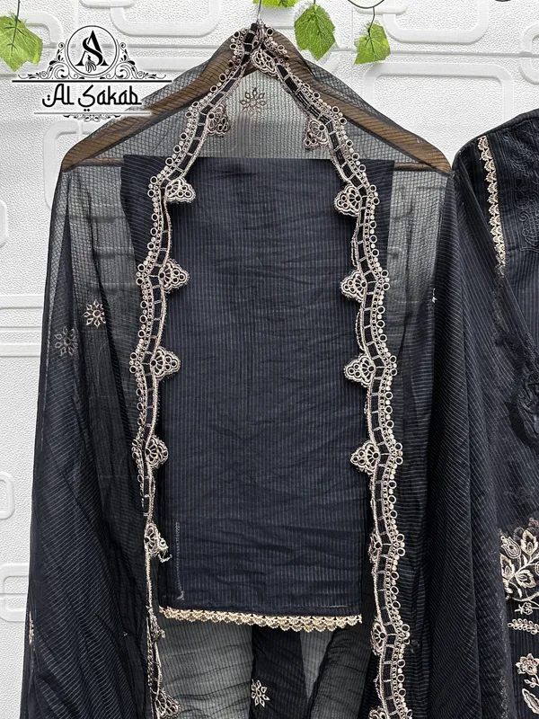 Black_Organza_Embroidered_Cutwork_Suit_Set_For_Women