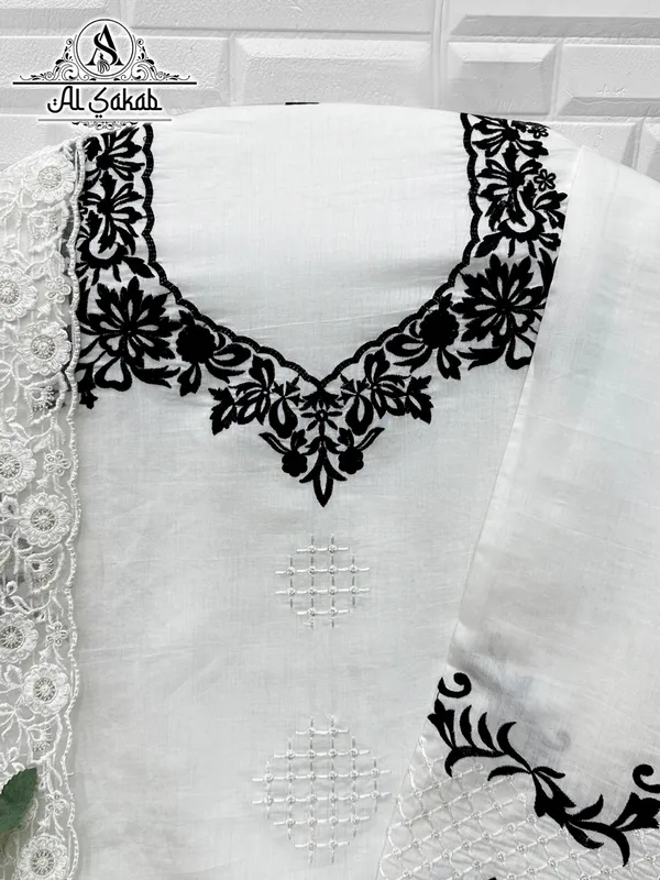 White_Roman_Silk_Embroidered_Cutwork_Suit_Set_For_Women