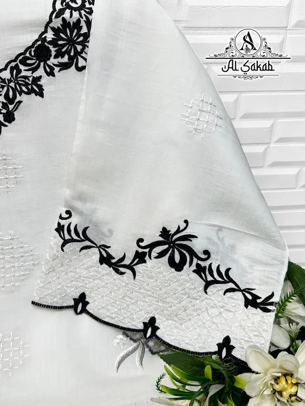 White_Roman_Silk_Embroidered_Cutwork_Suit_Set_For_Women