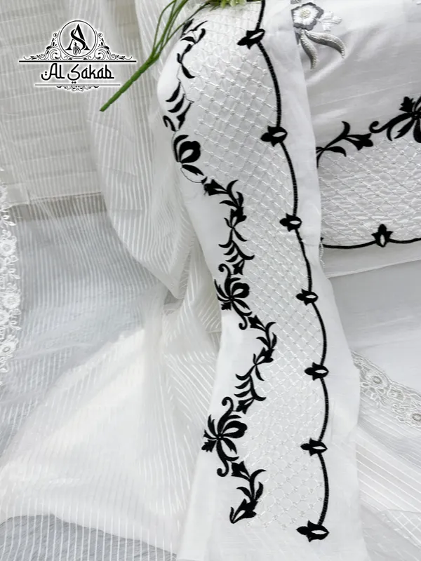White_Roman_Silk_Embroidered_Cutwork_Suit_Set_For_Women
