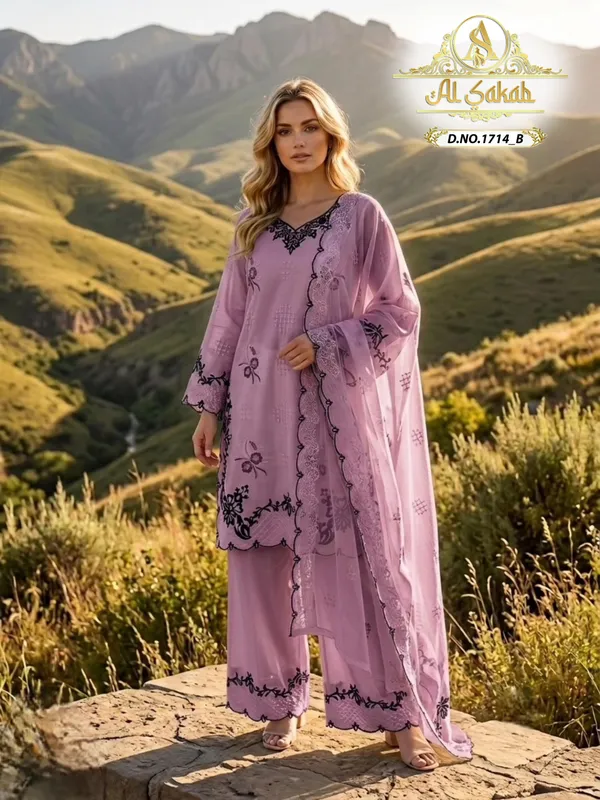 Purple_Roman_Silk_Embroidered_Cutwork_Suit_Set_For_Women