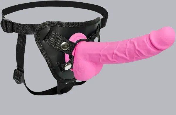 Silicone_Strap-On_Dildo_With_Adjustable_Harness