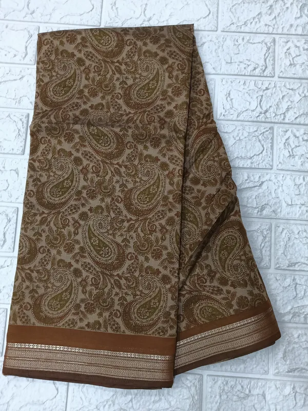Pure_Mul_Cotton_Brown_Paisley_Print_Saree_For_Women