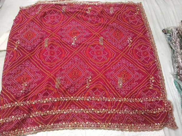 Maroon_Embellished_Bandhani_Dupatta_For_Women