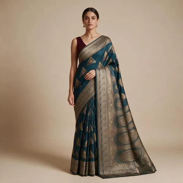 Art_Silk_Zari_Woven_Desigenr_Pallu_Saree_For_Women