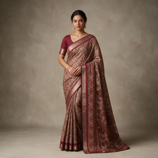Pure_Mul_Cotton_Maroon_Beige_Paisley_Print_Saree_For_Women