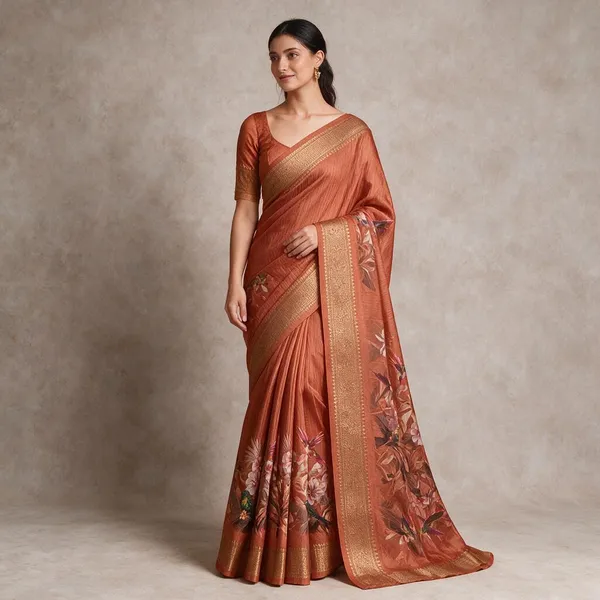 Chanderi_Cotton_Printed_Designer_Pallu_Zari_Border_Saree_For_Women
