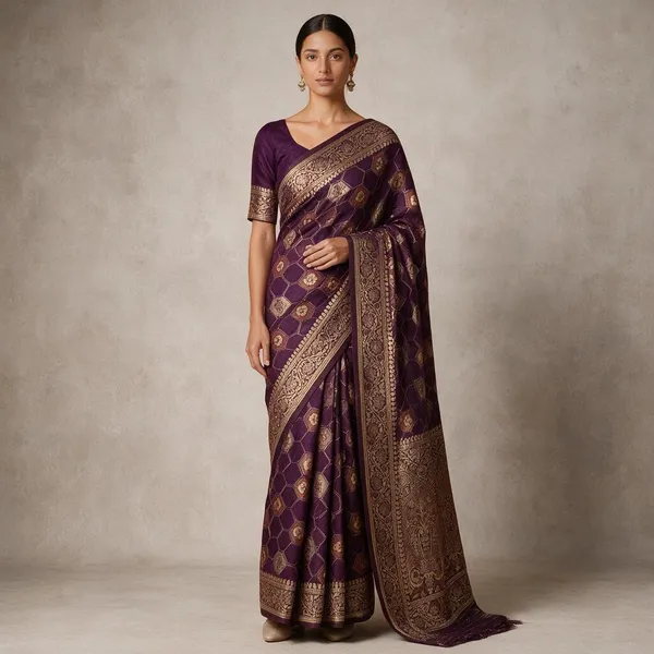 Art_Silk_Zari_Woven_Desigenr_Pallu_Saree_For_Women