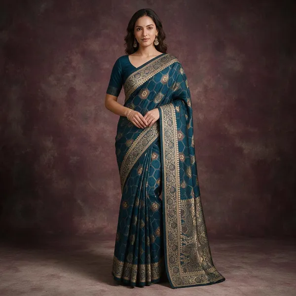 Art_Silk_Zari_Woven_Desigenr_Pallu_Saree_For_Women