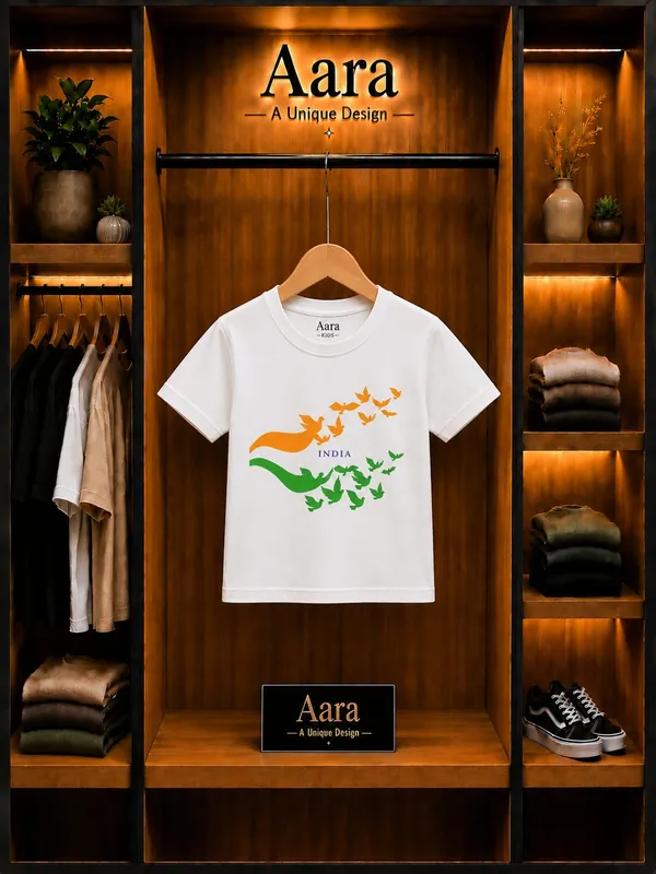 White_Casual_T-Shirt_For_Kids