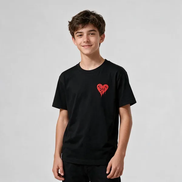 Black_Graphic_Crew_Neck_T-Shirt_For_Kids